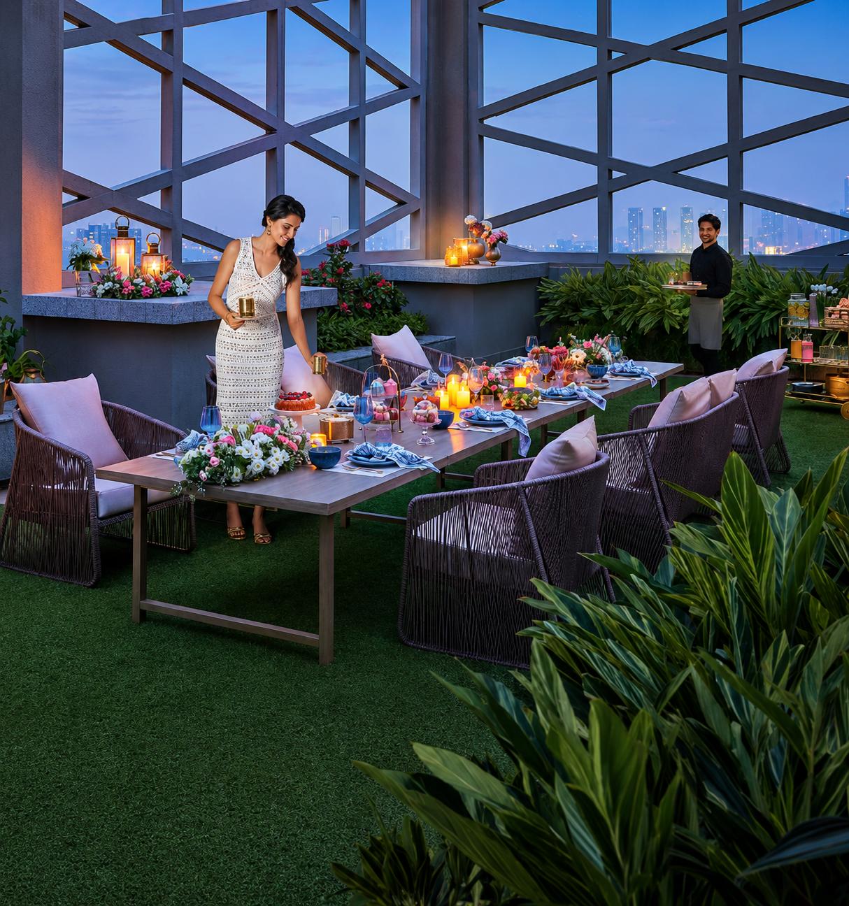 Rooftop terrace at Kalpataru Vian, Andheri West
