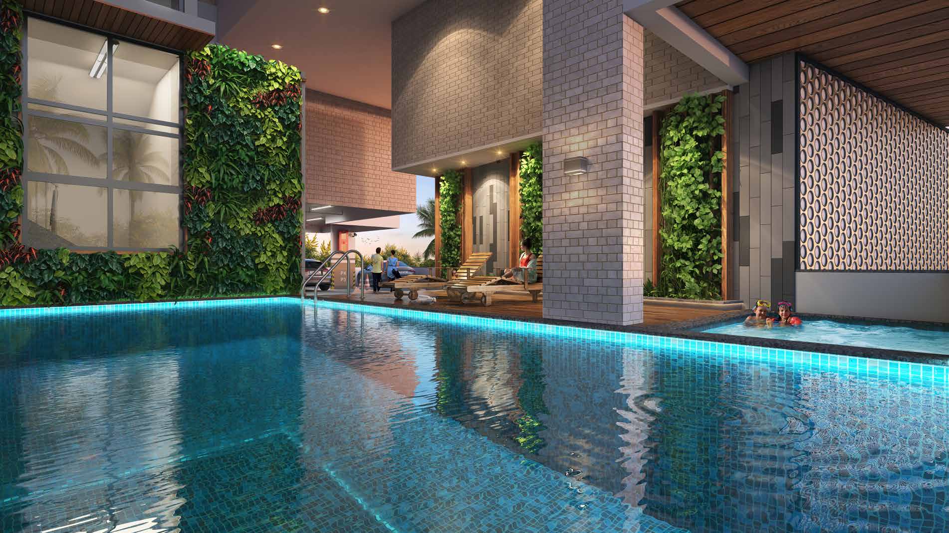 Swimming pool at Kamla Chandra Rashmi, Andheri West