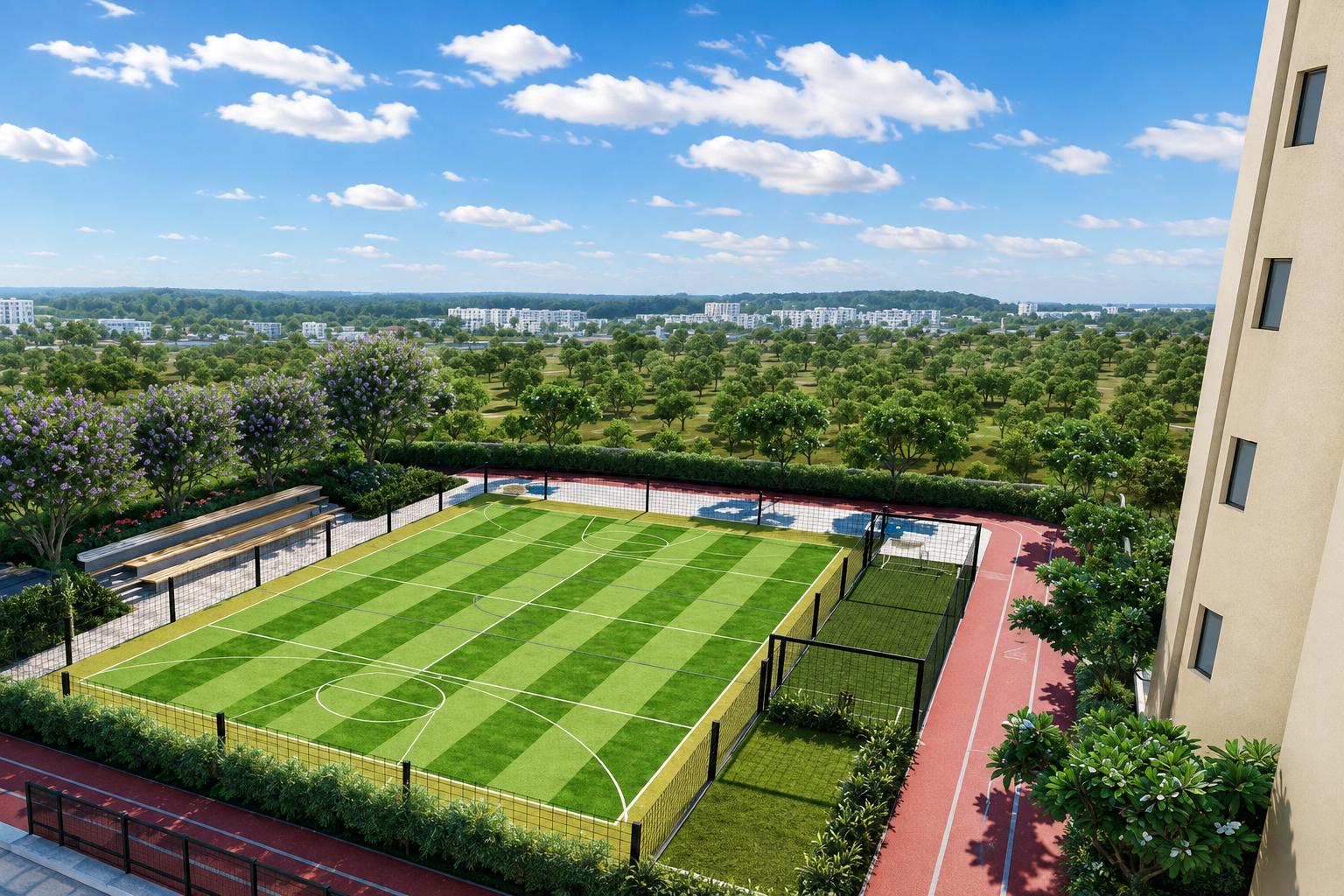 Outdoor sports at Lodha Sovrano, Jogeshwari West