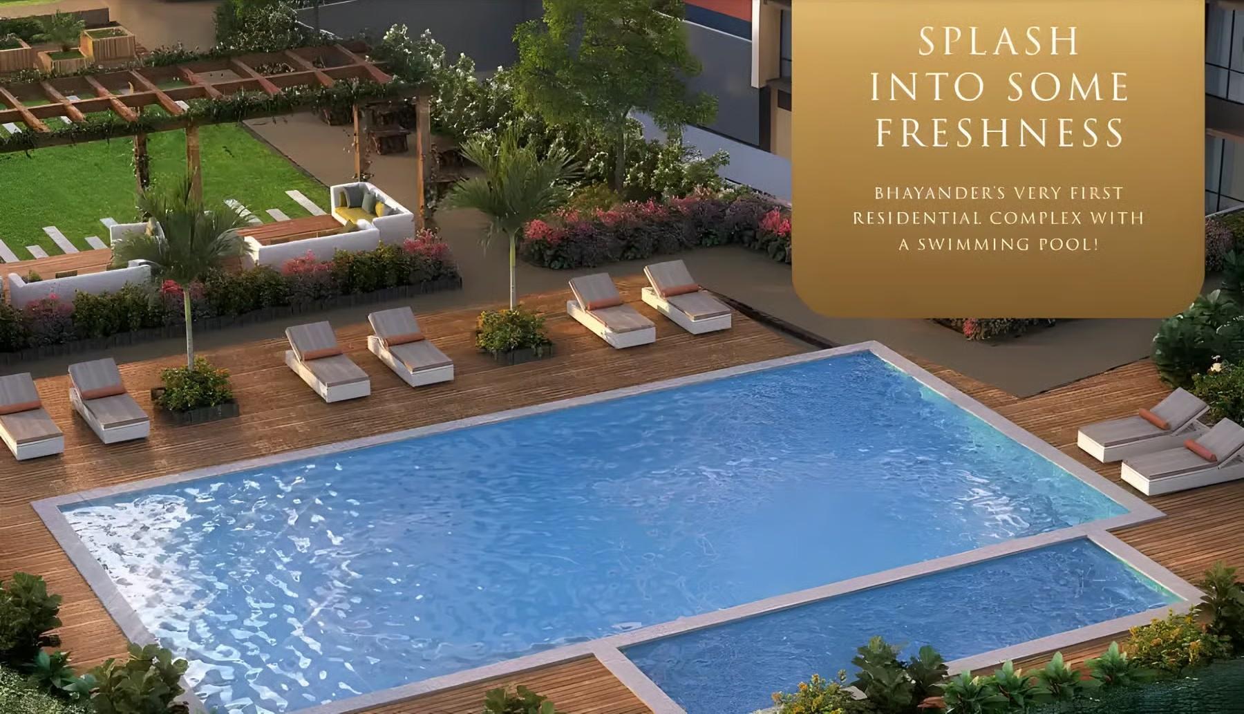 Swimming pool at Skyline Bhayandar West, Bhayandar West