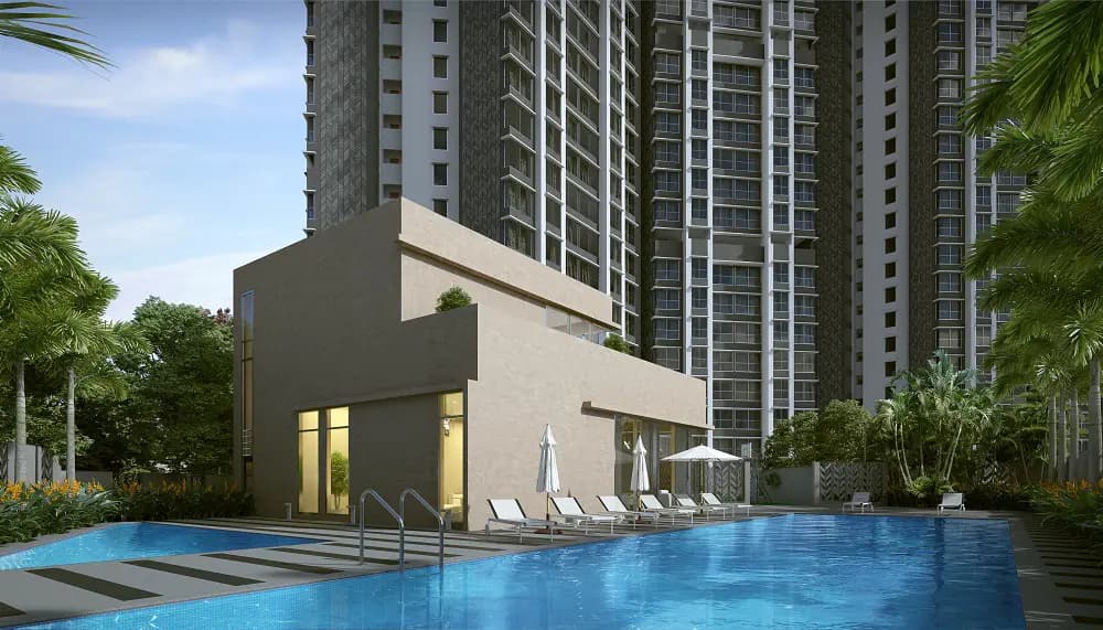 Swimming pool at Dynamix Avanya, Dahisar East