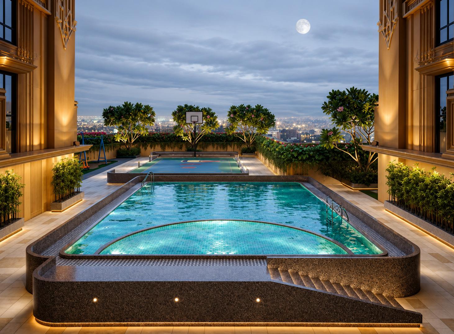 Swimming pool at One Vara, Goregaon East