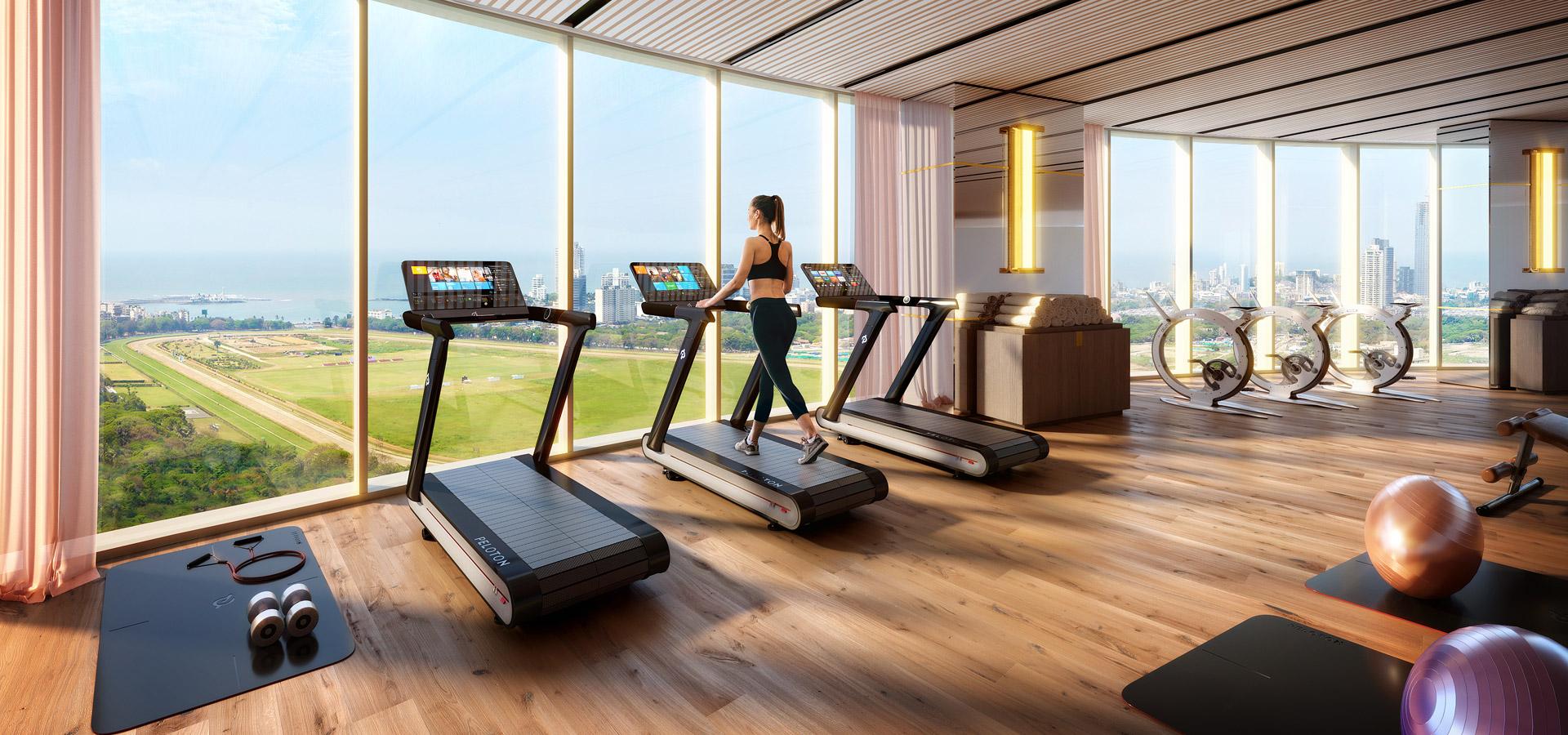 Gym at Piramal Mahalaxmi, Mahalakshmi