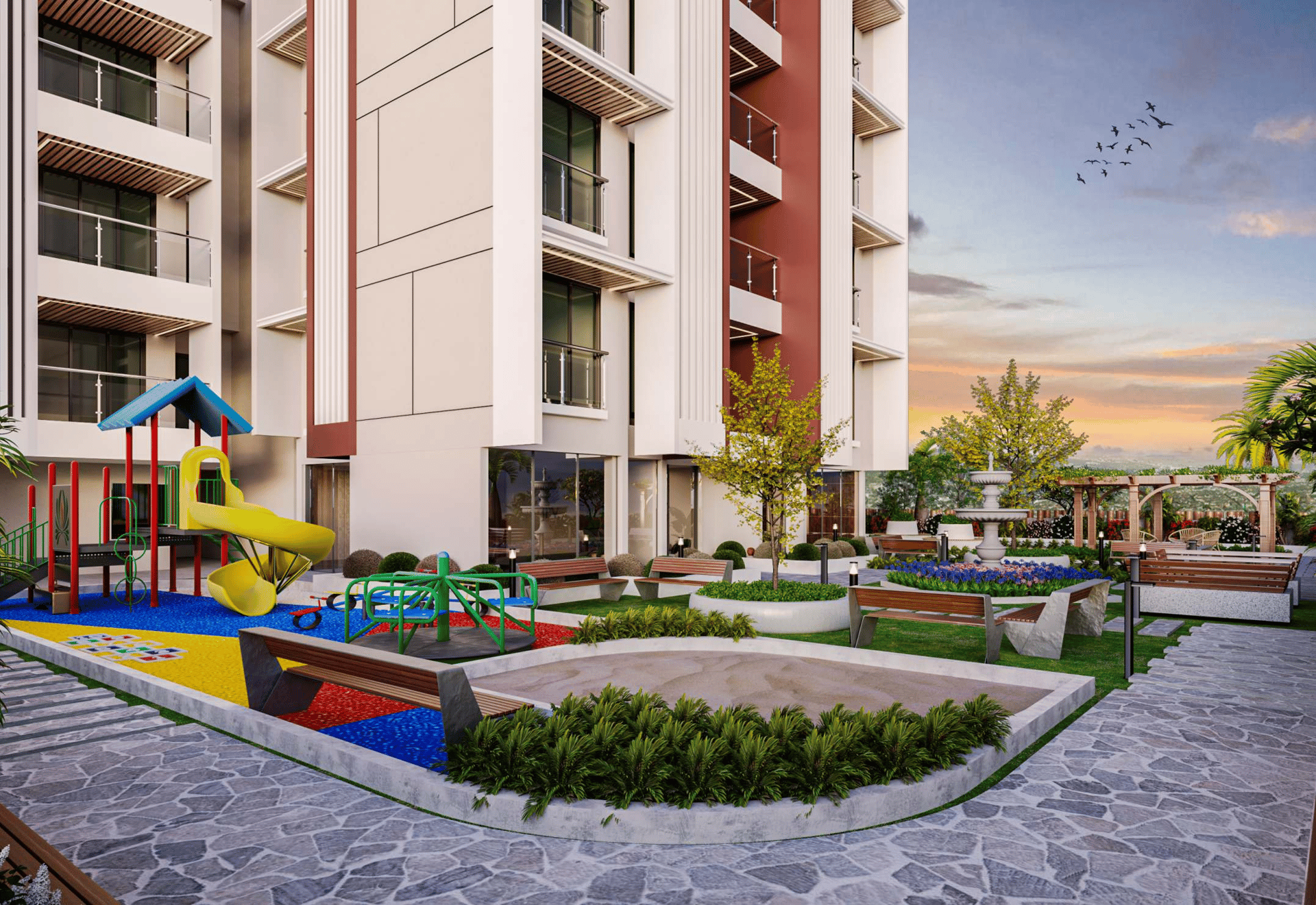 Children's play area at JPV Pratap Adinath, Borivali West