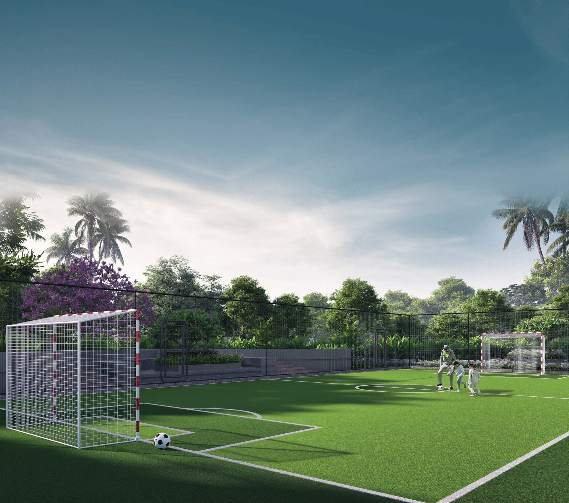 Football ground at Arkade Vistas, Goregaon East