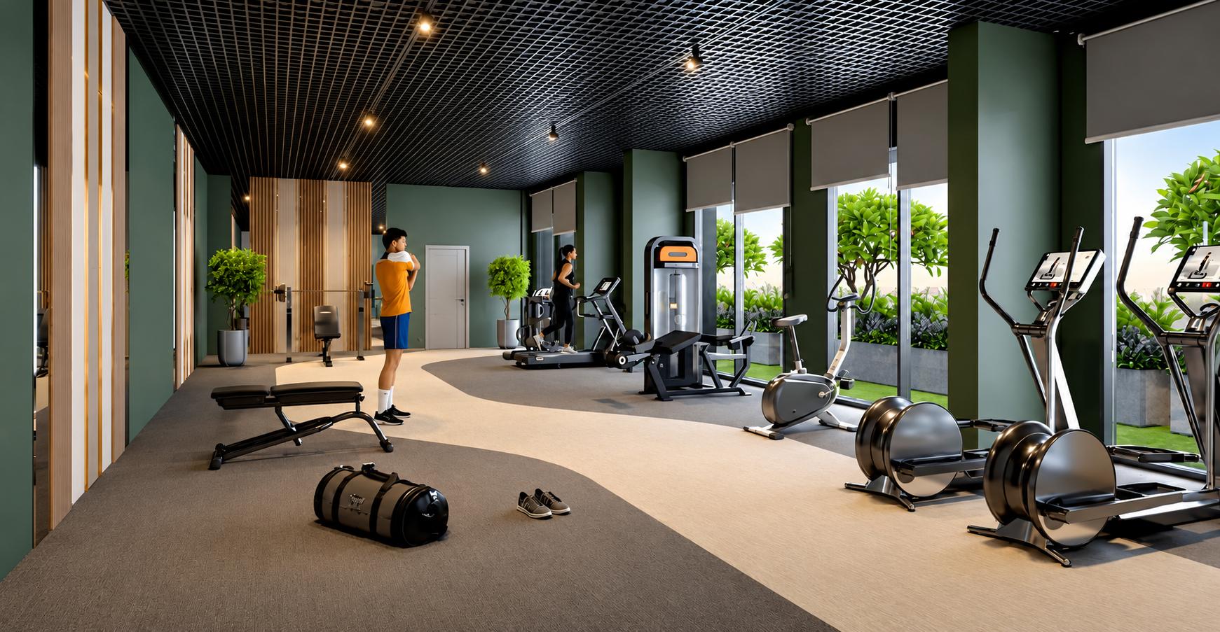 Gym at Majestic Oaks, Bhandup East