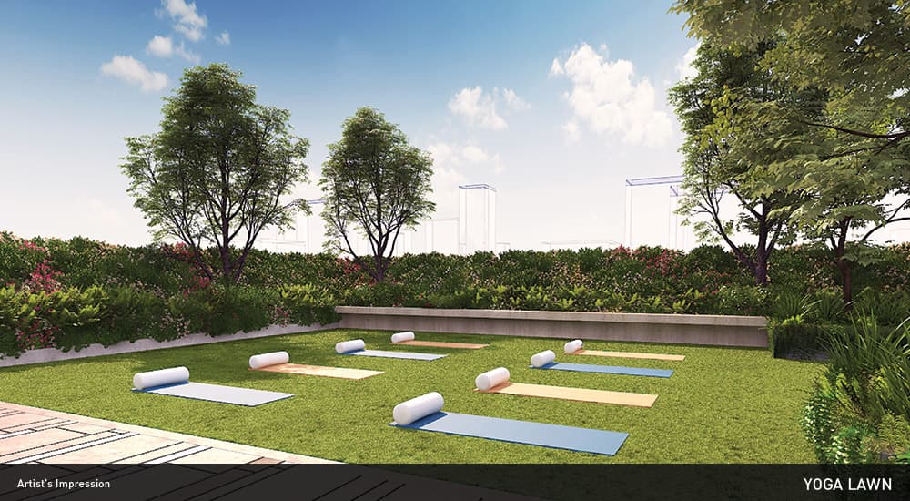 Yoga / meditation at Wadhwa TW Gardens, Kandivali East