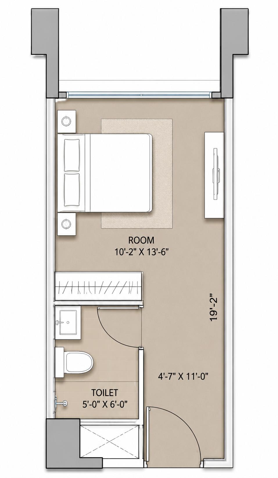 Studio Room Signature floor plan
