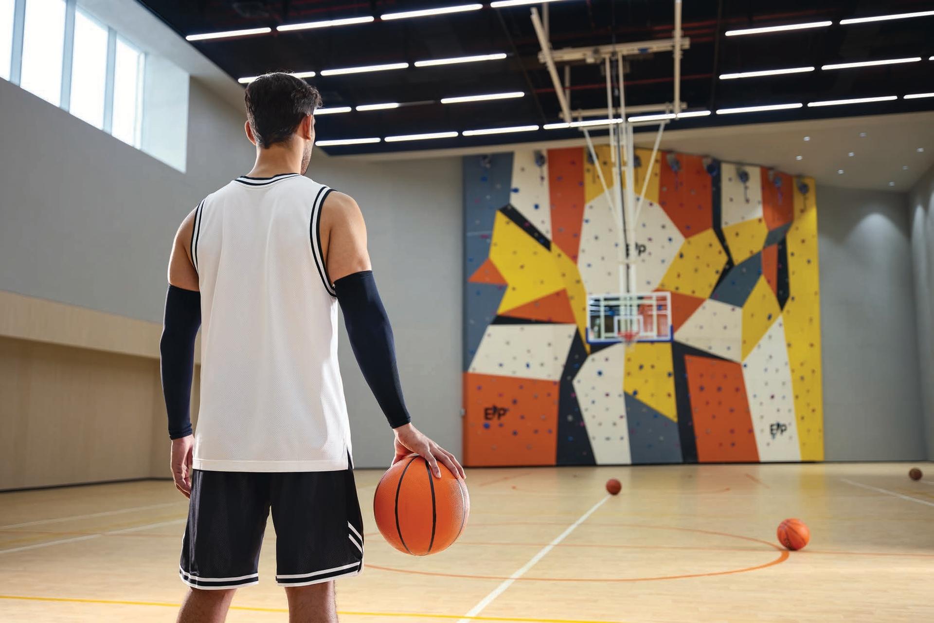 Basketball court at Oberoi Sky City, Borivali East