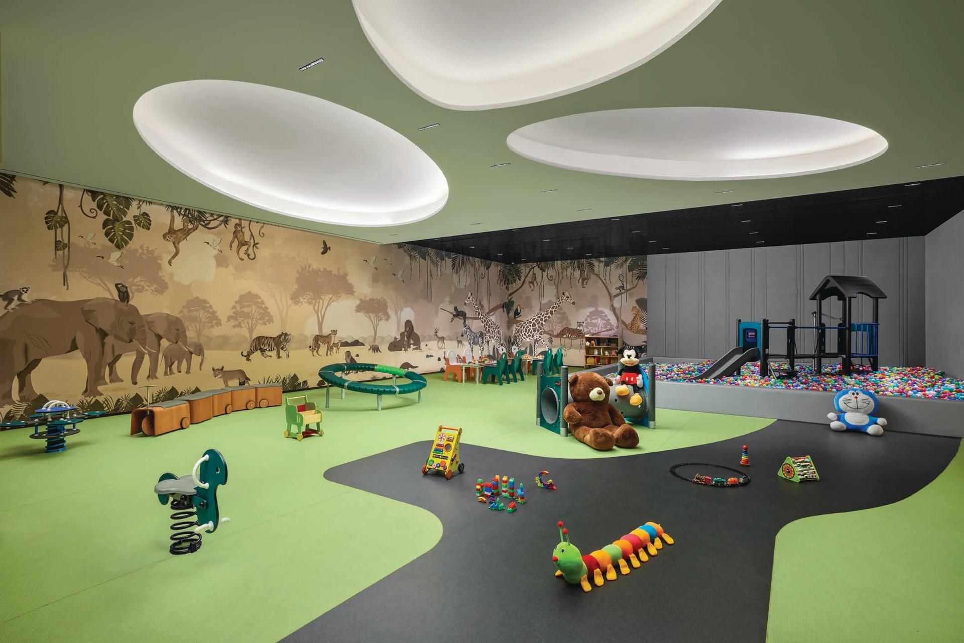 Children's play area at Oberoi Sky City, Borivali East