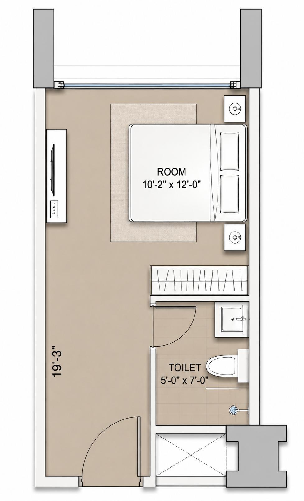 Studio Room floor plan