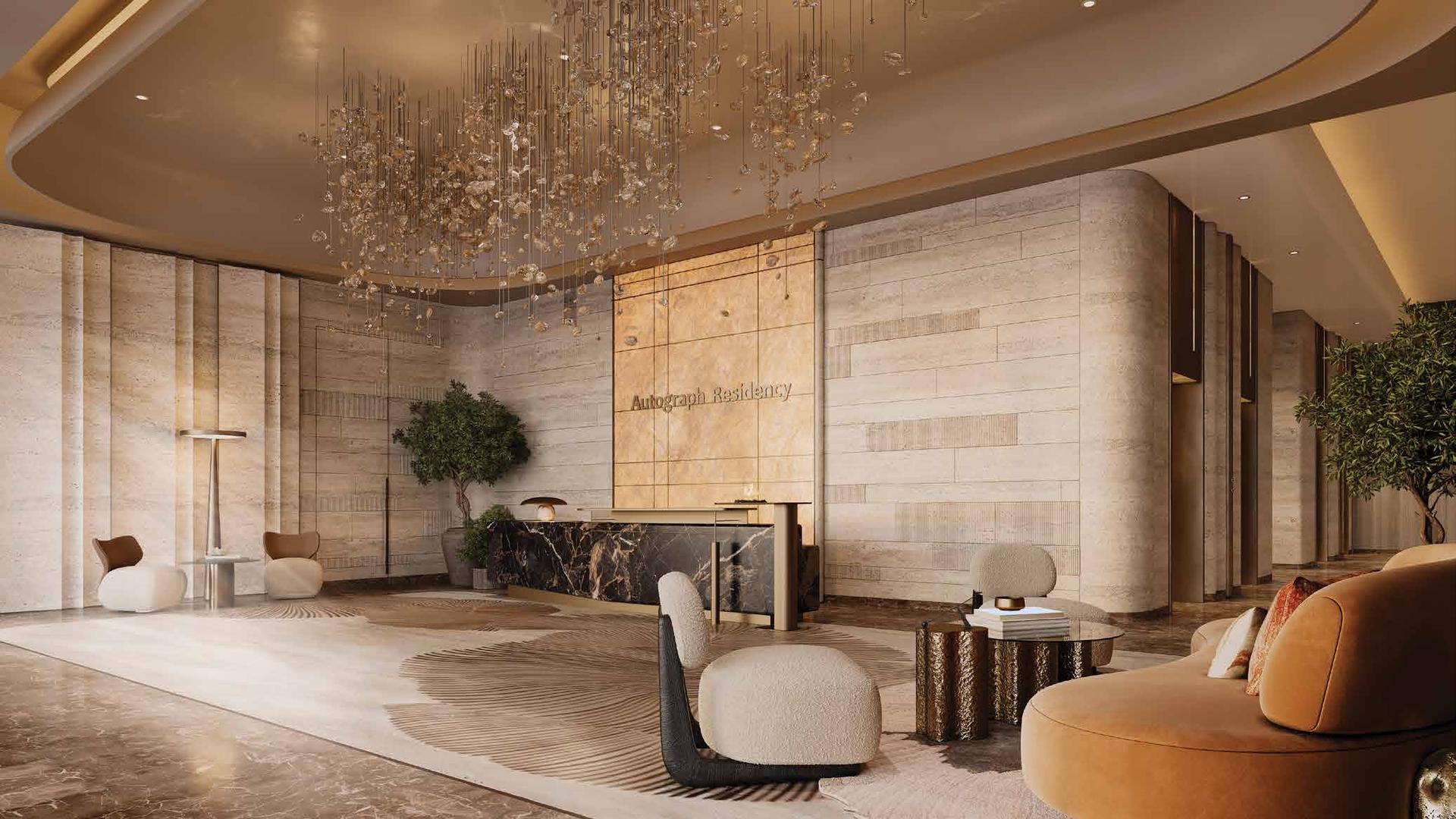 Grand entrance lobby at Autograph Residency, Oshiwara