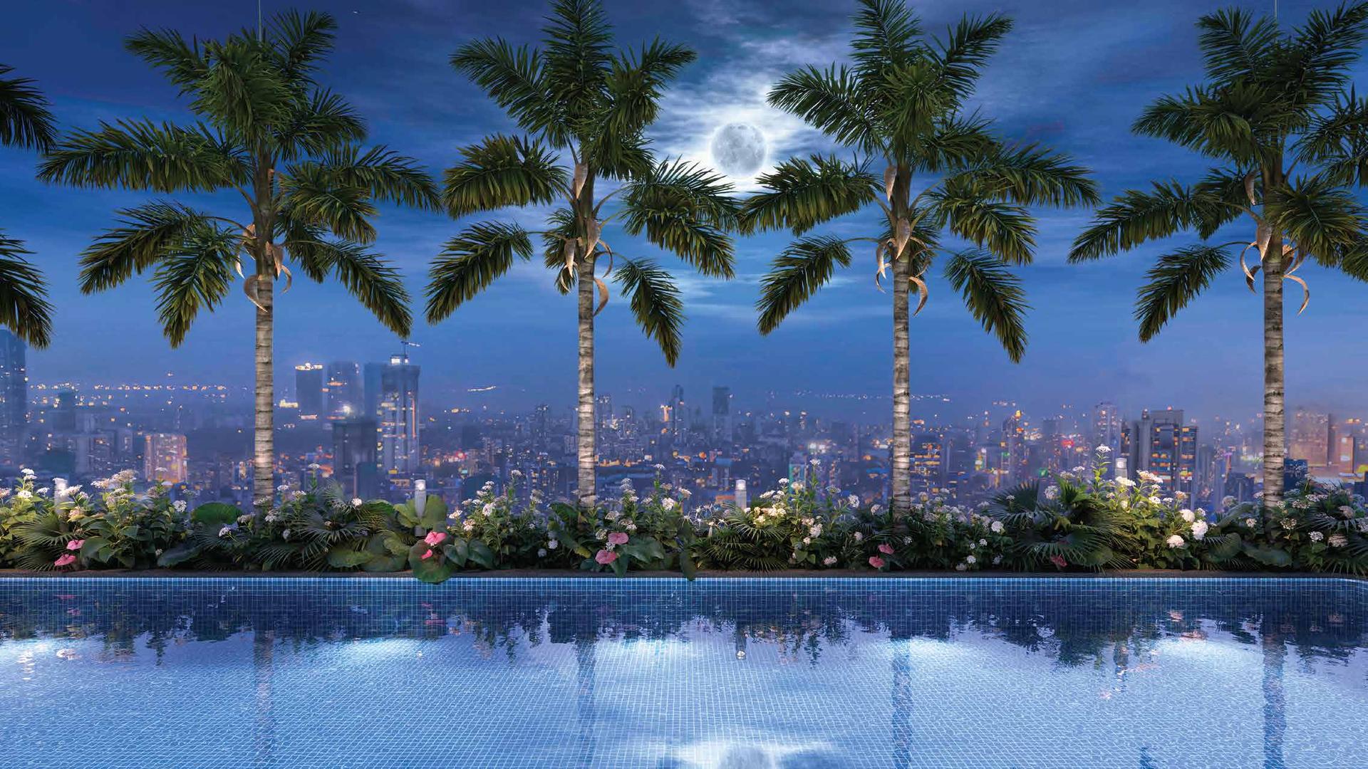 Swimming pool at Spenta Stardeous, Tardeo