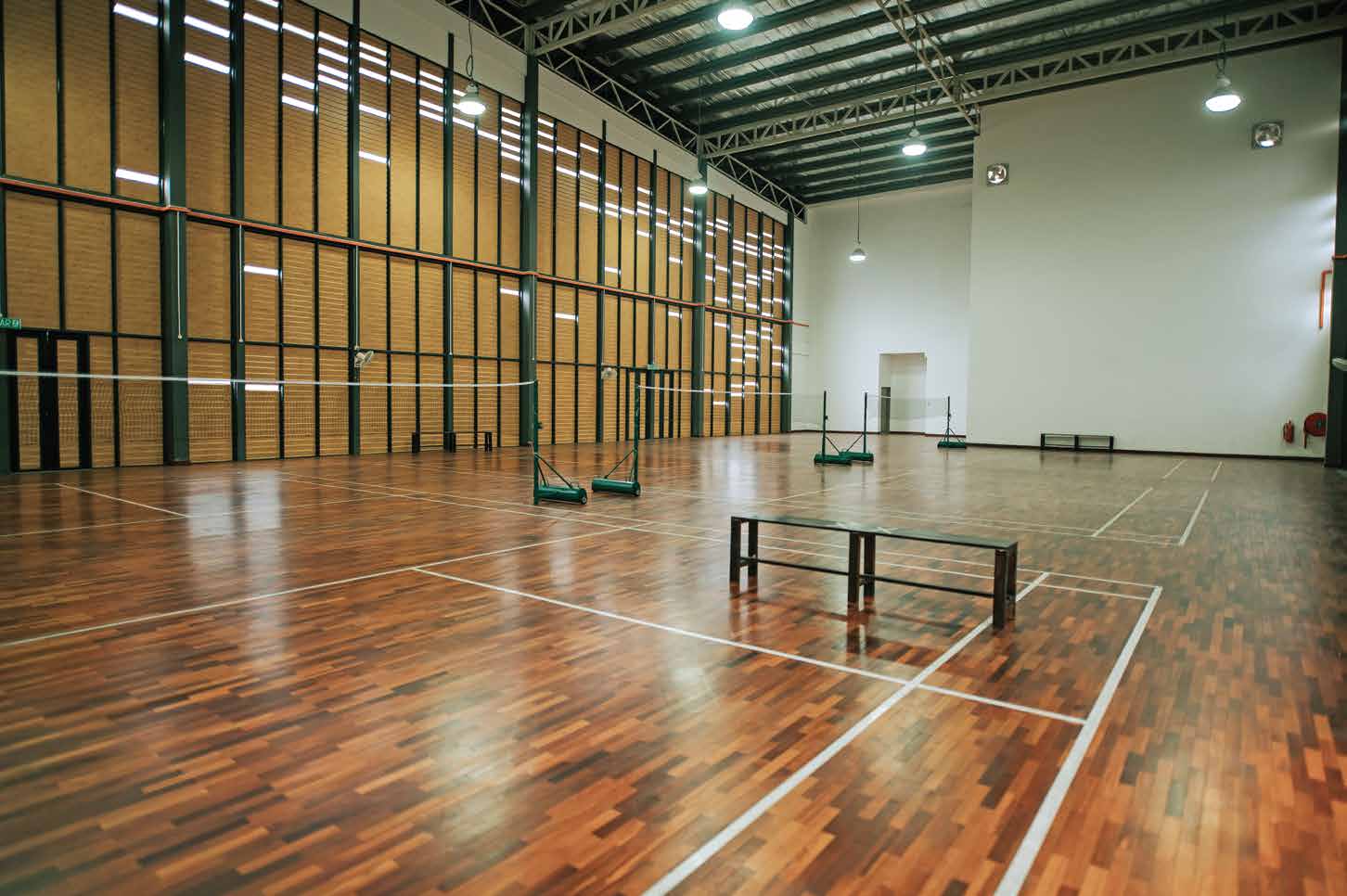 Badminton court at Kalpataru One, Worli