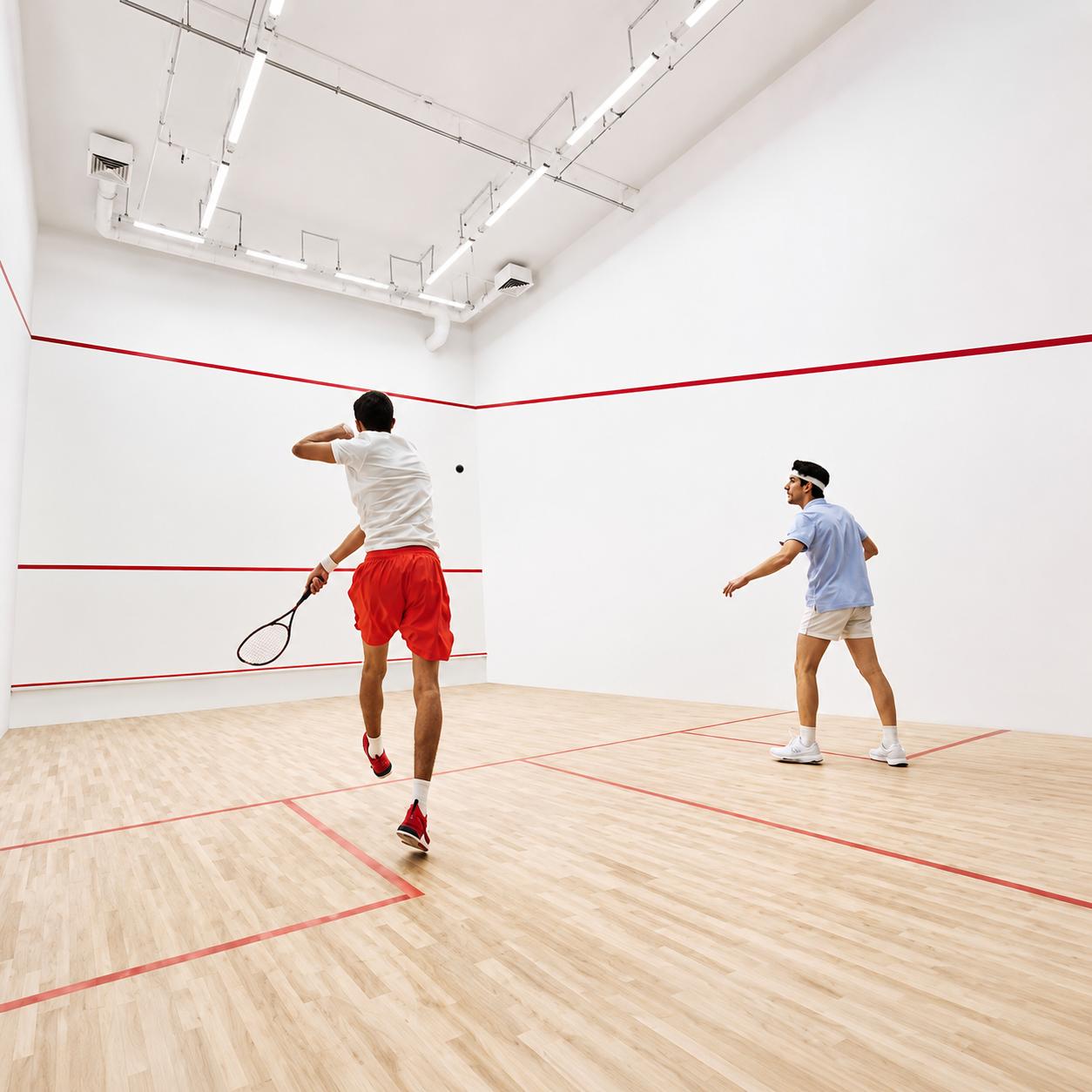 Squash court at Kalpataru One, Worli