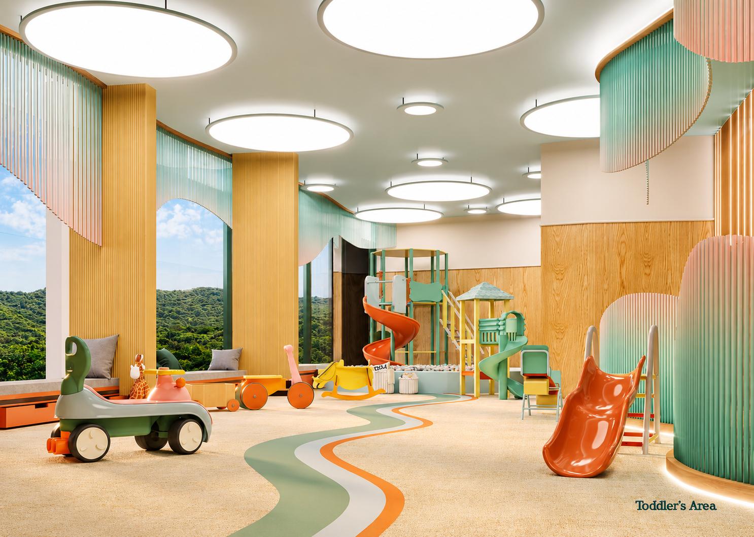 Children's play area at MICL Aaradhya Parkwood, Mira Road East