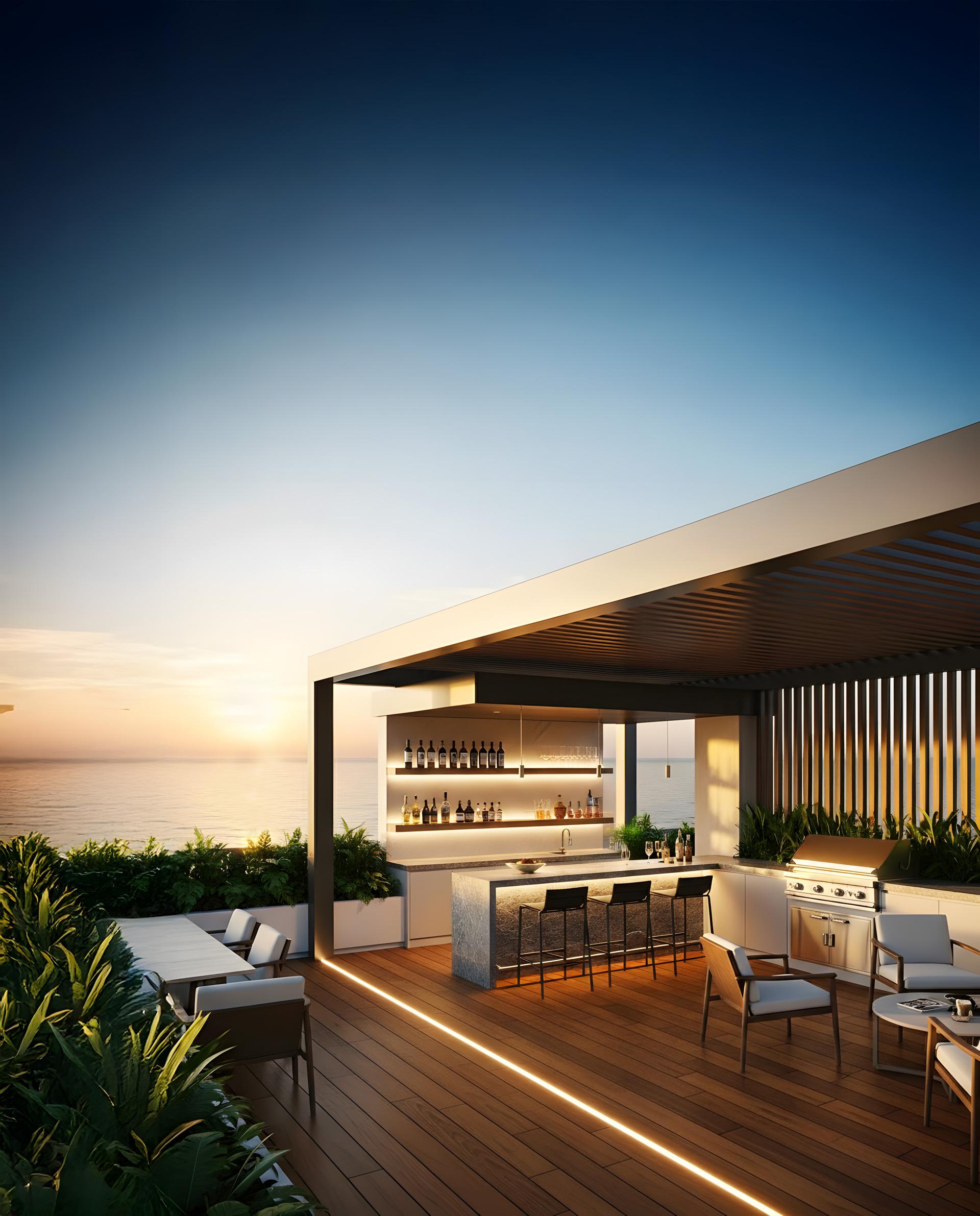BBQ area at Vaswani Seascape, Juhu