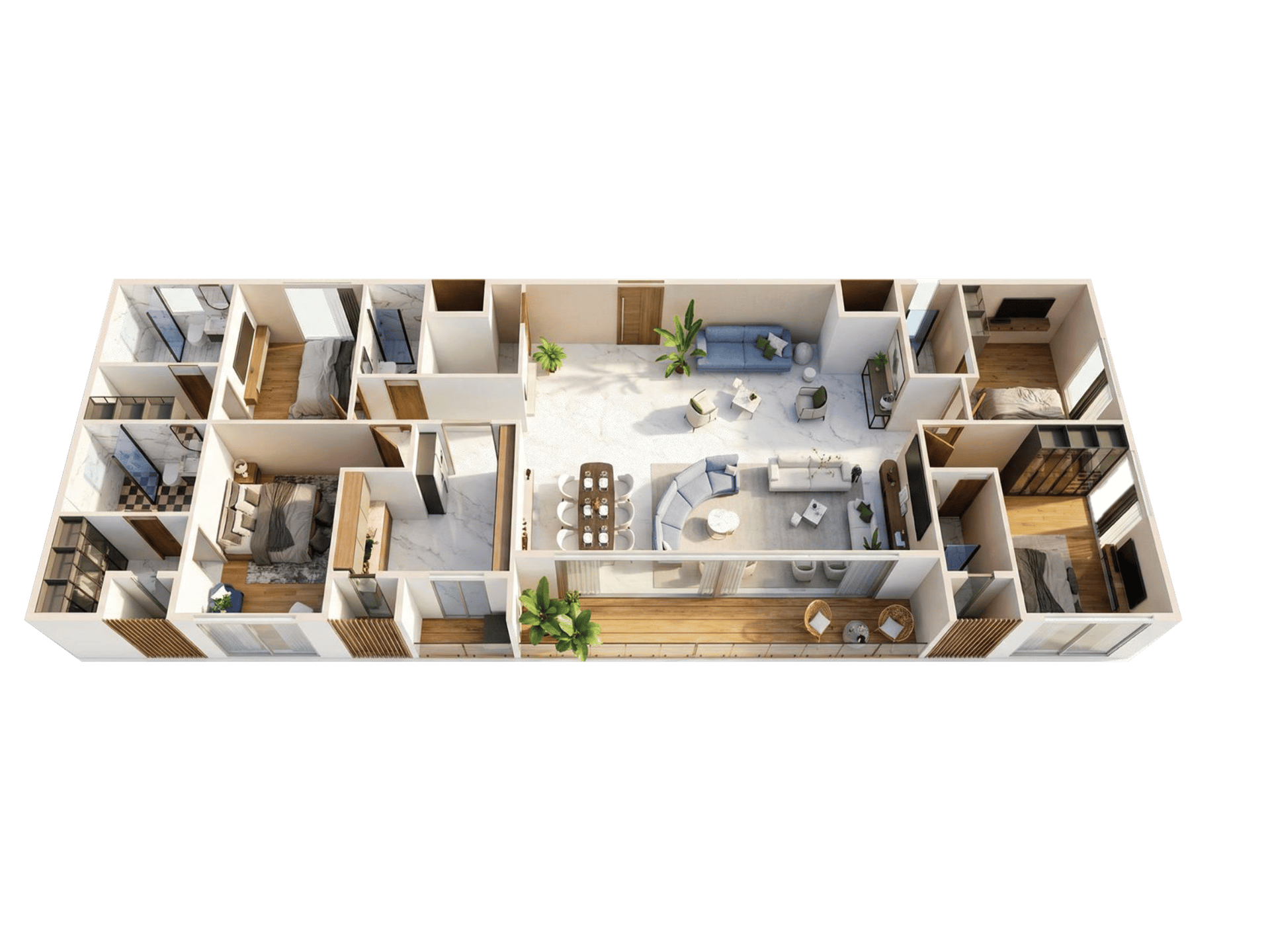 4BHK Type1 floor plan