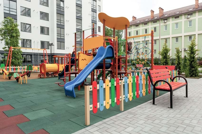 Children's play area at Kabra Residency Park, Andheri