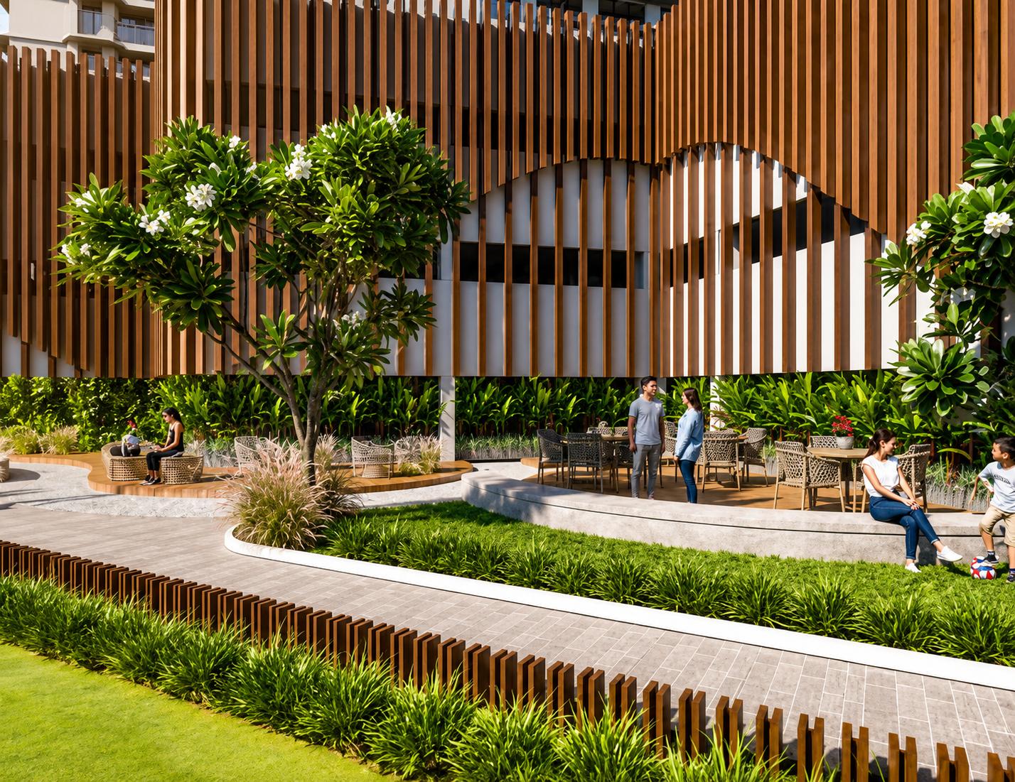 Senior citizen area at Modis Rashmi Signature, Malad West