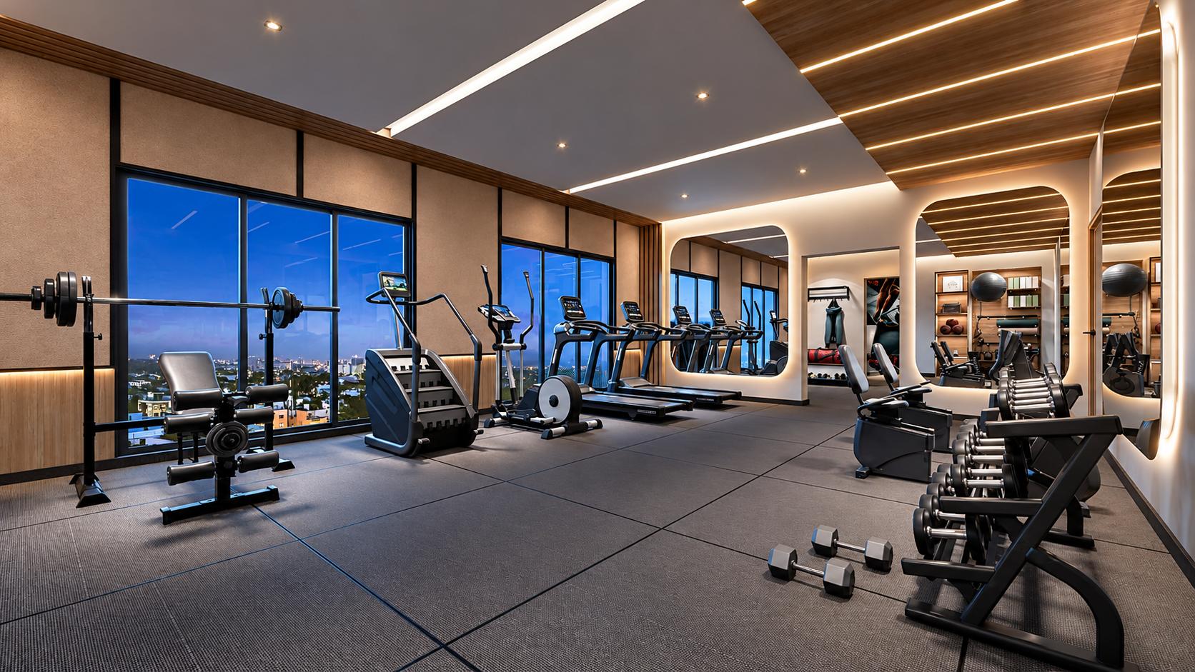 Gym at Shapoorji Pallonji BKC 9, Bandra East