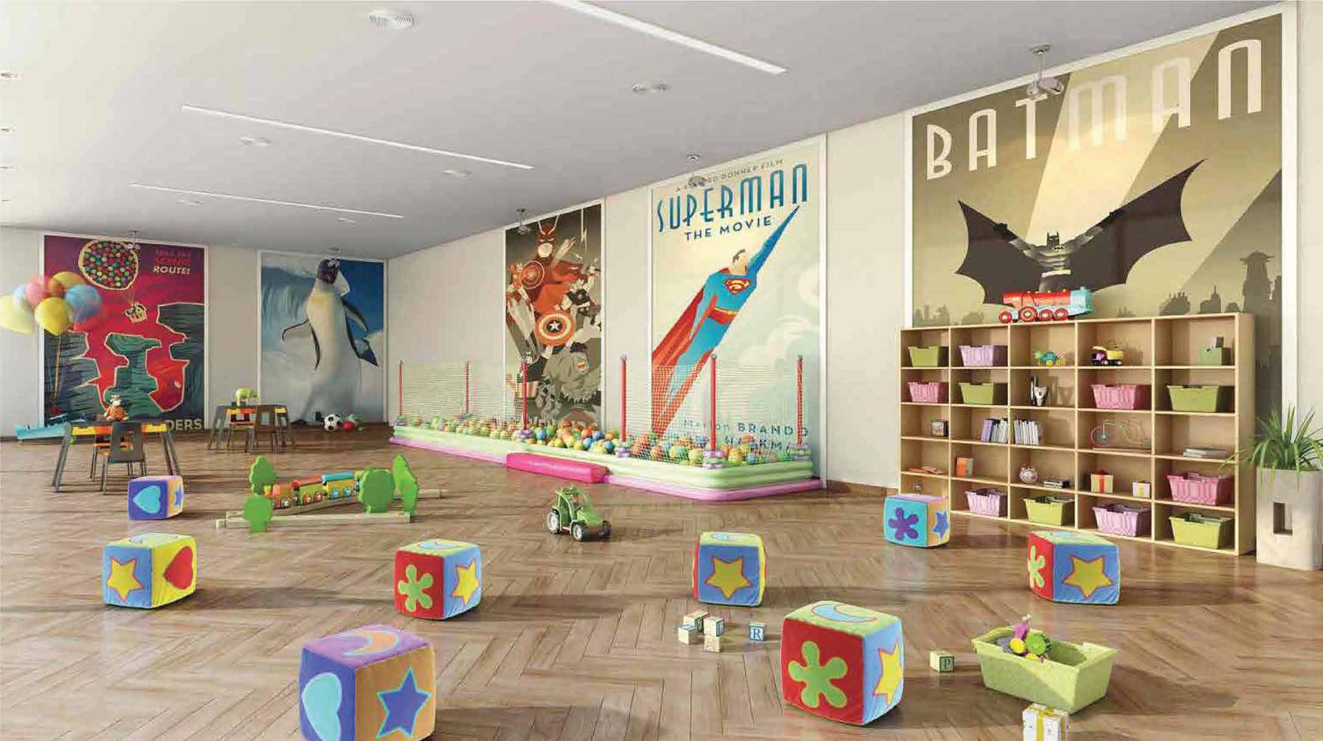 Children's play area at Shapoorji Pallonji BKC 9, Bandra East