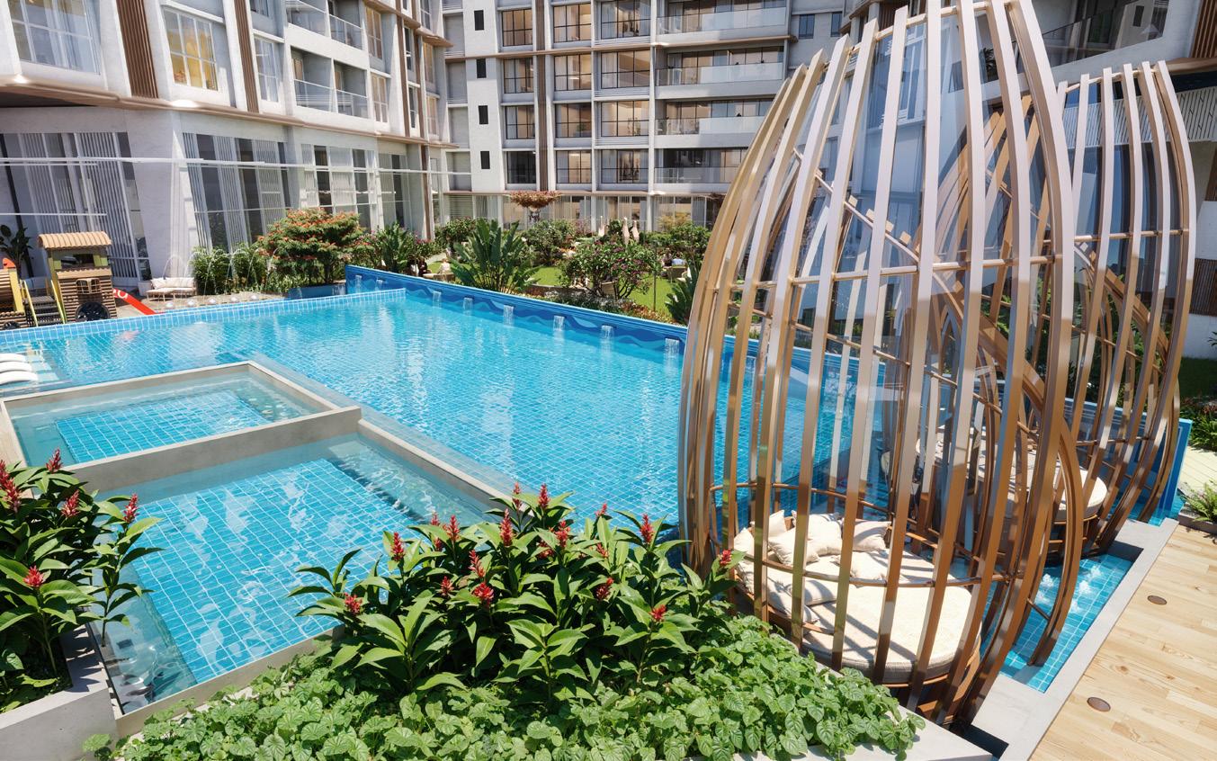 Swimming pool at MICL & Chandak Jade Park, Vile Parle West
