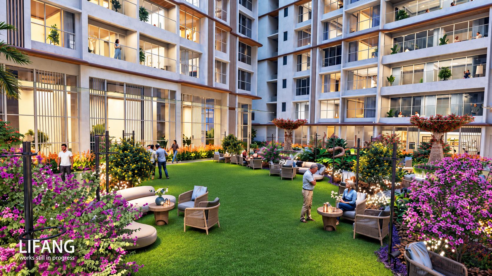 Party lawn at MICL & Chandak Jade Park, Vile Parle West