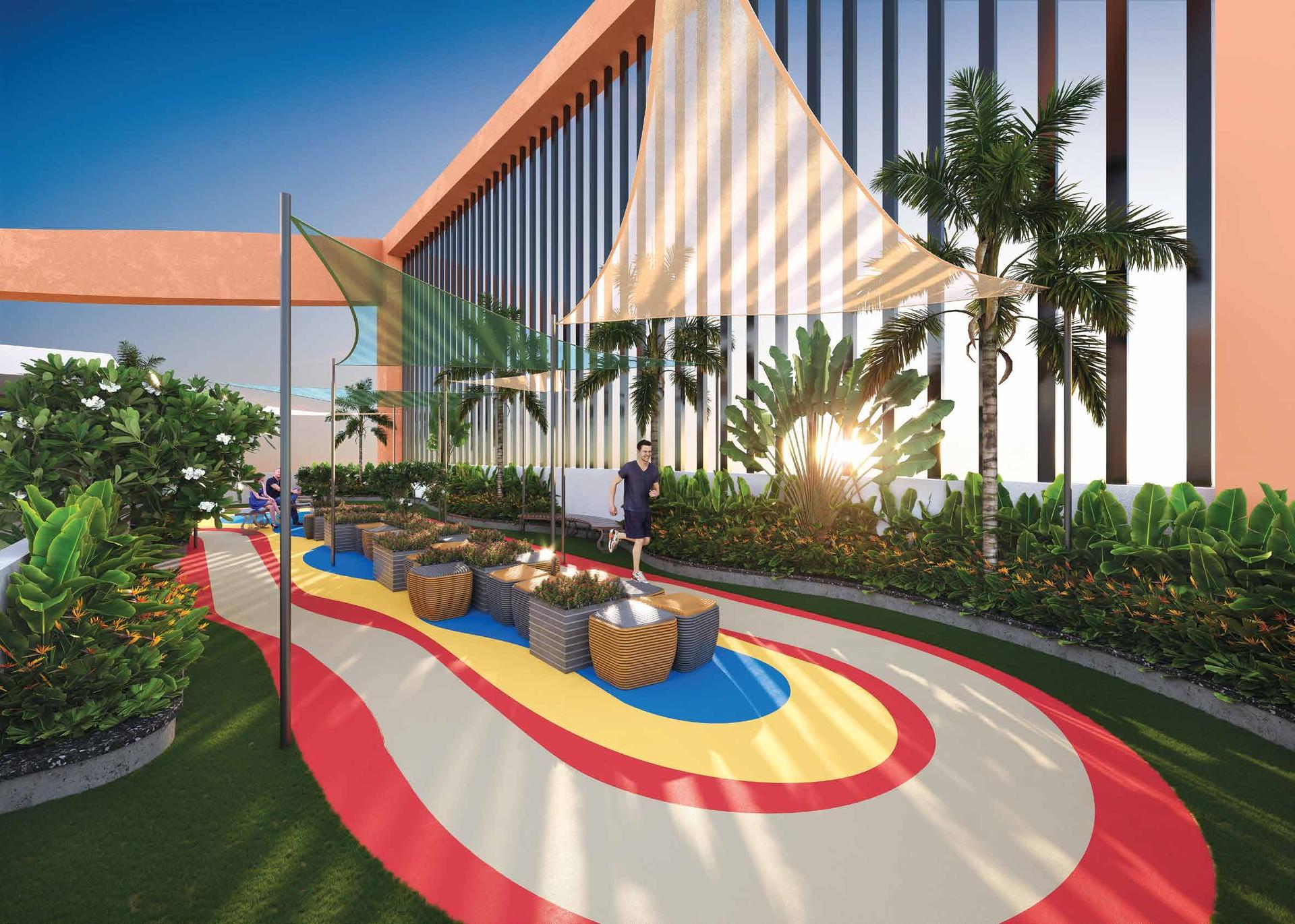 Jogging track at Ambit Primoris, Kandivali West