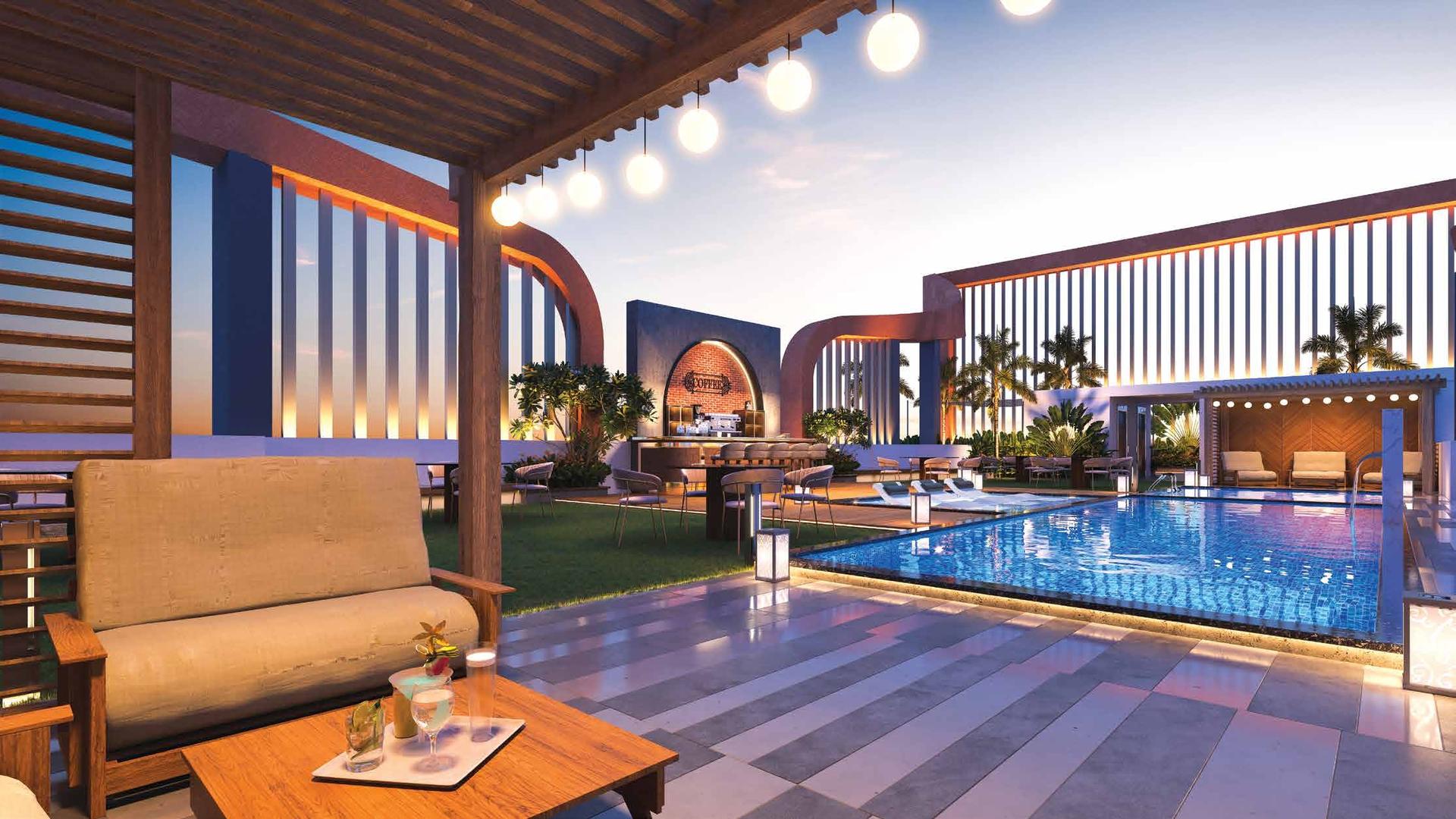 Swimming pool at Ambit Primoris, Kandivali West