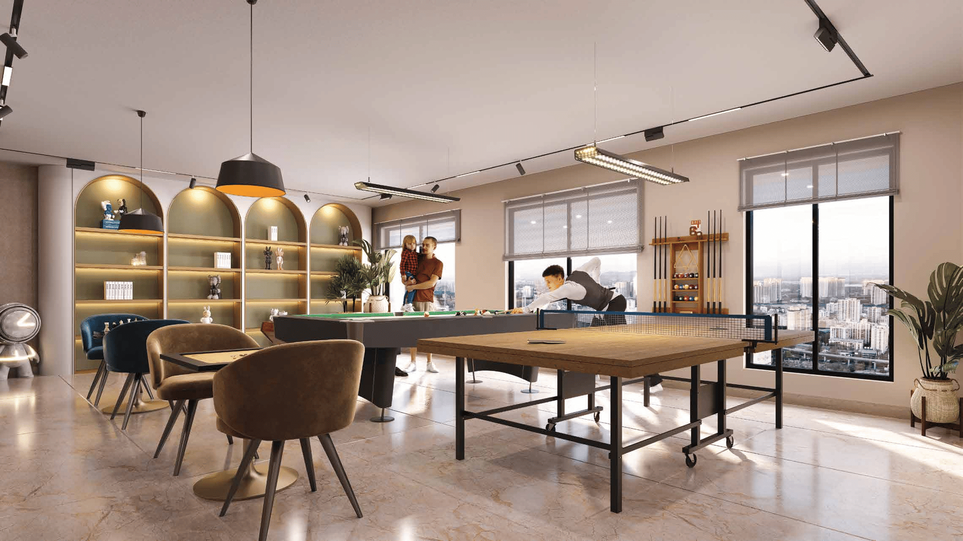 Indoor games at Ambit Primoris, Kandivali West