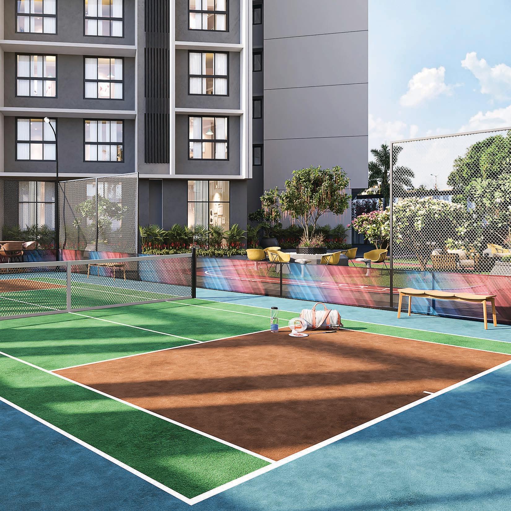 Tennis court at H.Rishabraj Opulence, Goregaon West