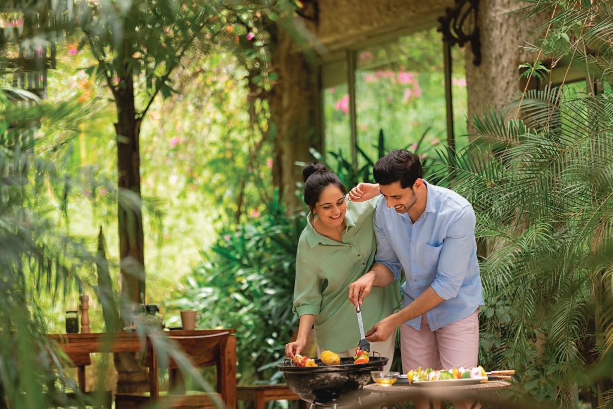 BBQ area at Runwal Woods, Chembur East