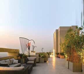 Rooftop terrace at Rustomjee Aden, Bandra East