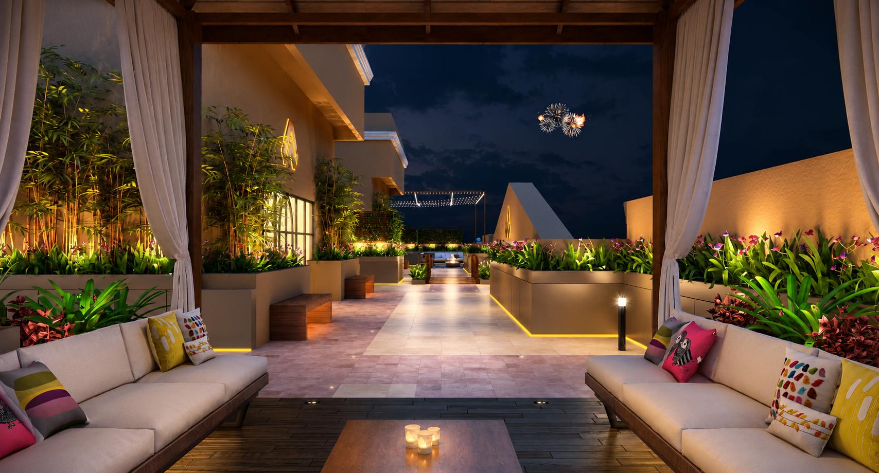 Rooftop terrace at Aplite Green Stone Heritage, Fort