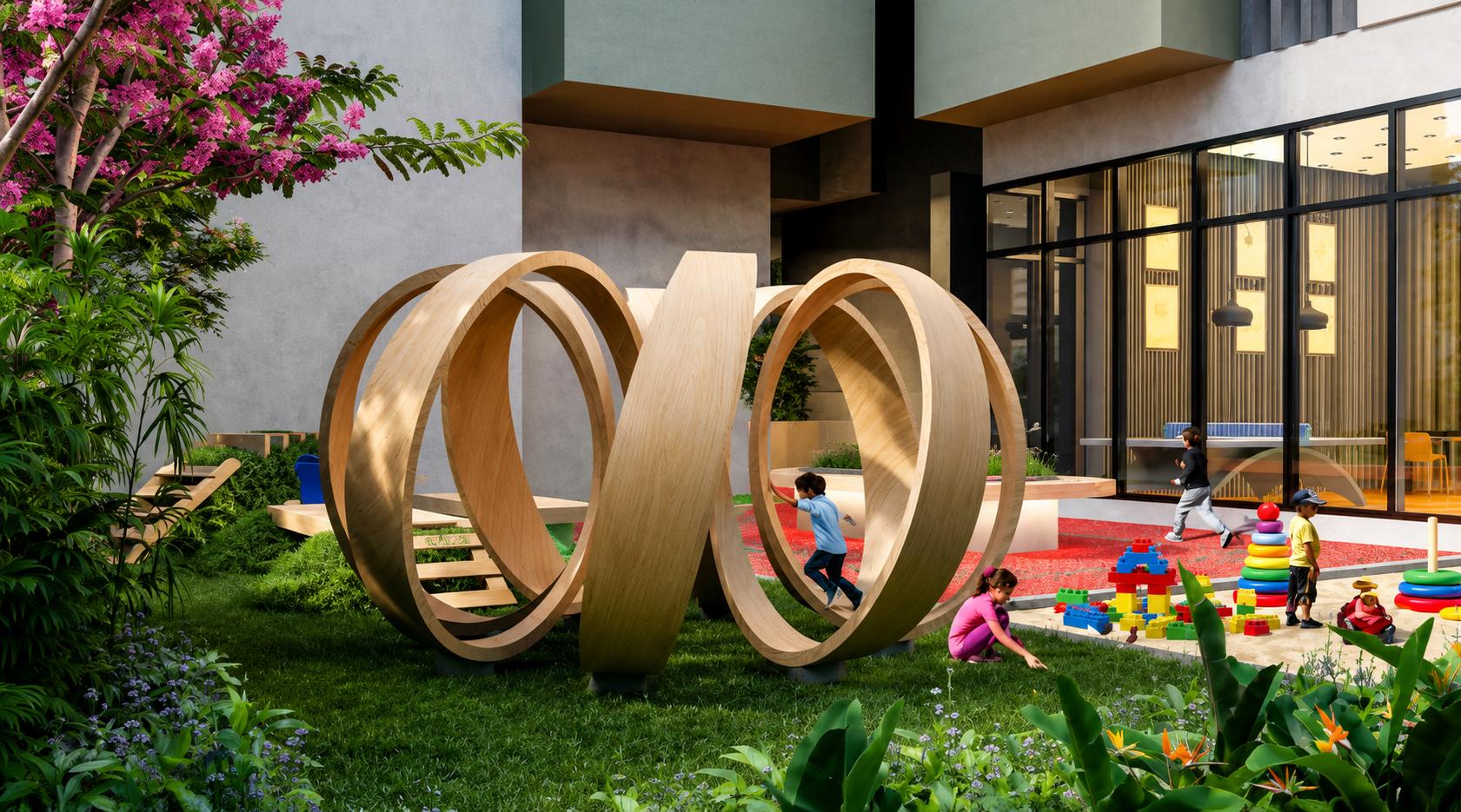 Children's play area at Gundecha Rexon Suites, Goregaon West