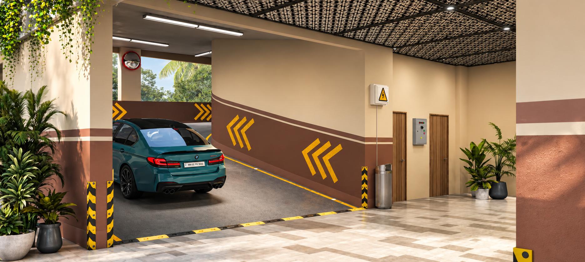 Ramped parking at Sawla Chheda  Imperial, Matunga East