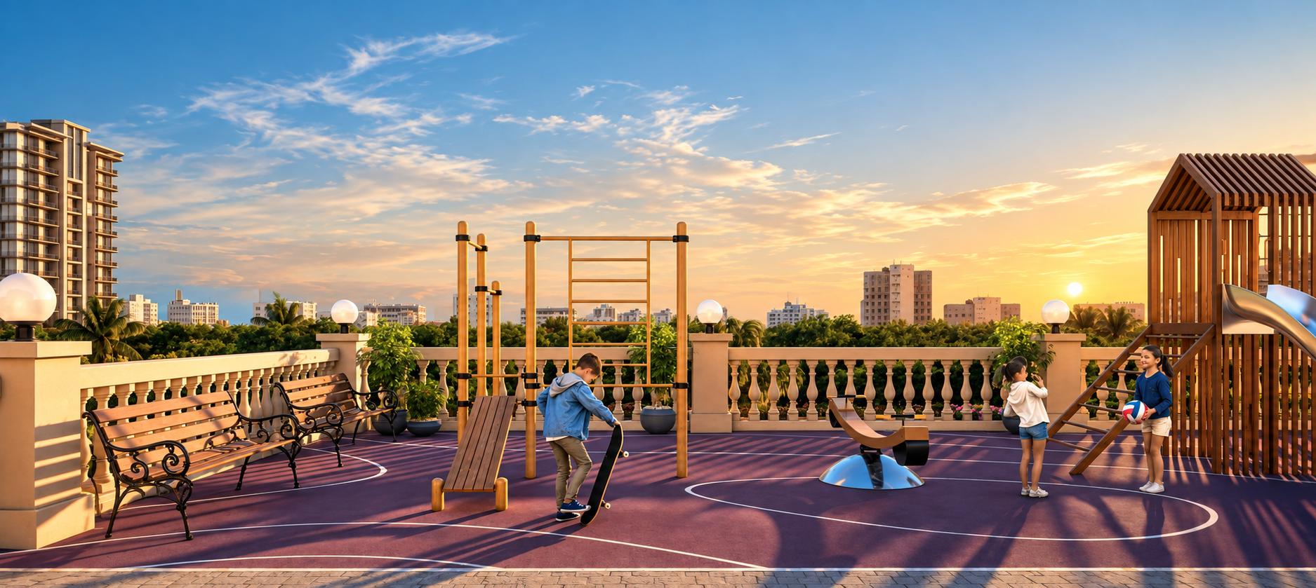 Children's play area at Sawla Chheda  Imperial, Matunga East