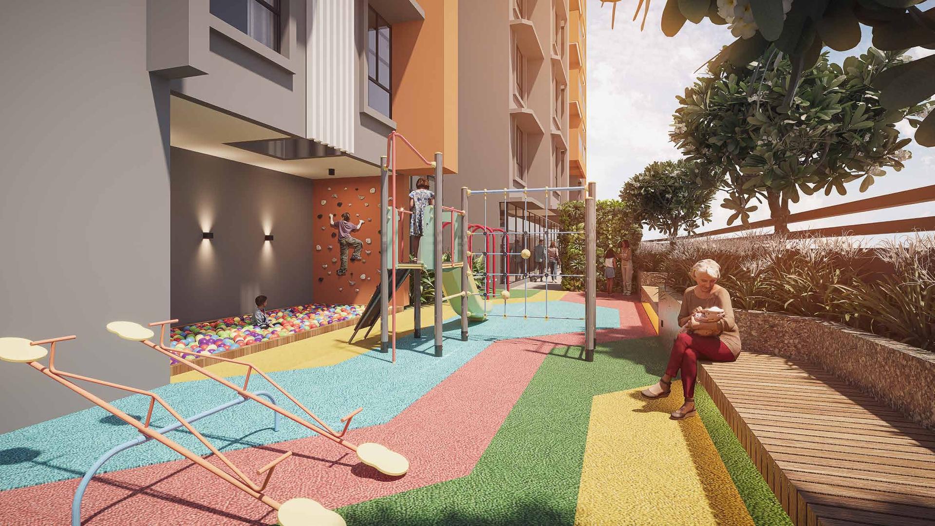 Children's play area at Sumit KMR Param, Borivali West