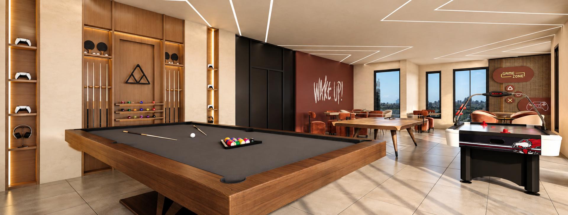 Indoor games at Avhad Homestead, Mahim West