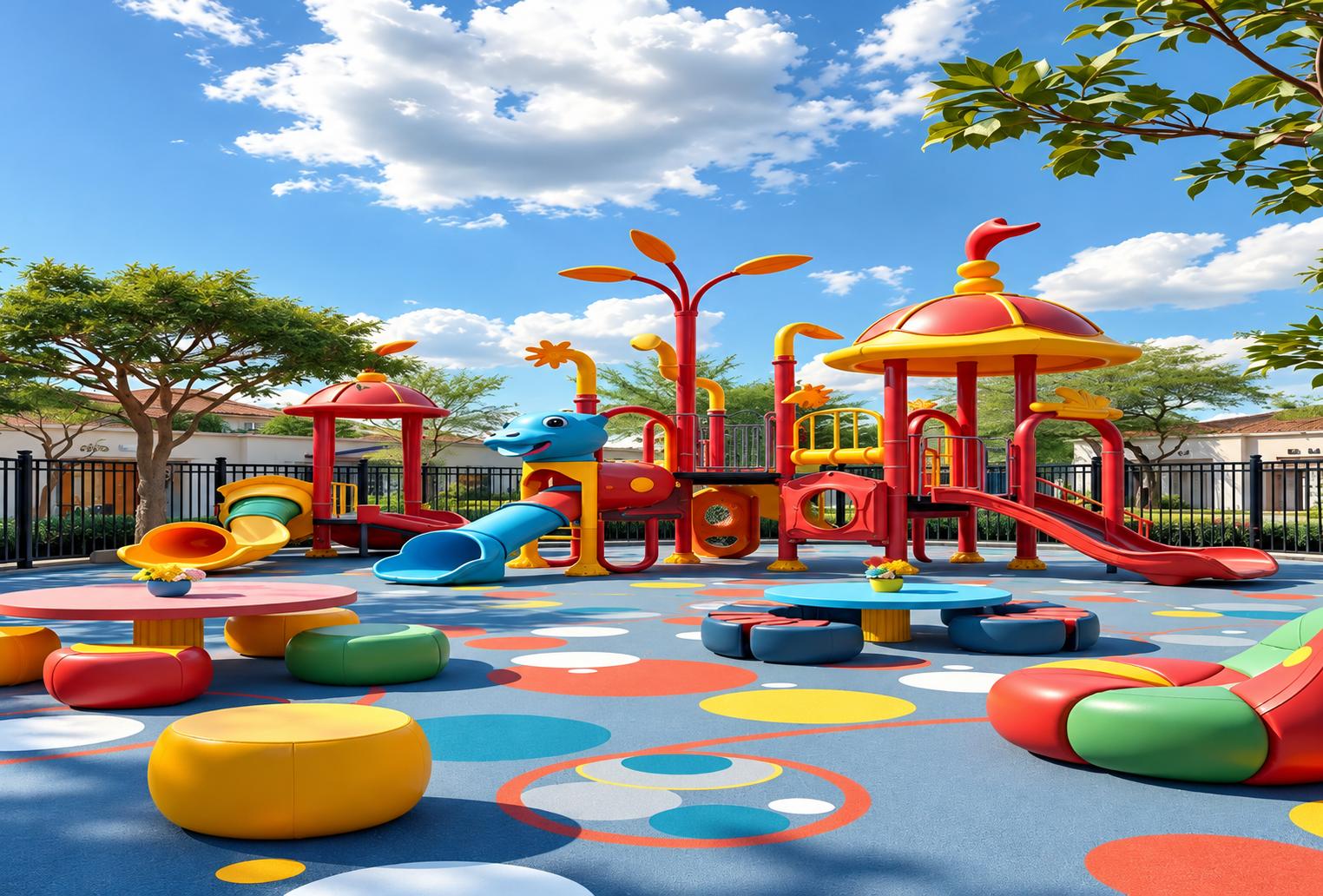 Children's play area at Avhad Homestead, Mahim West