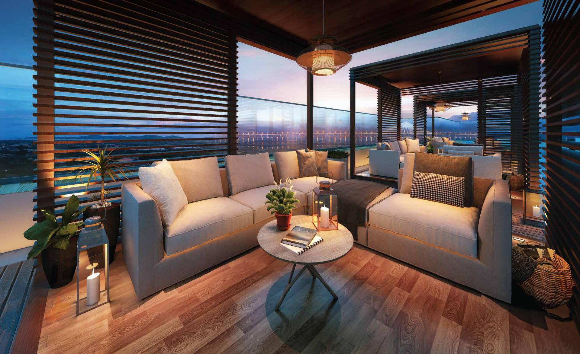 Rooftop terrace at Runwal Timeless, Wadala East