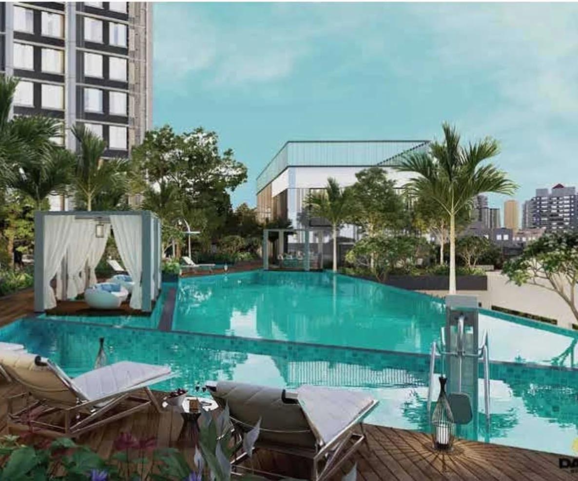 Swimming pool at Bhoomi Pratishtha, Borivali West