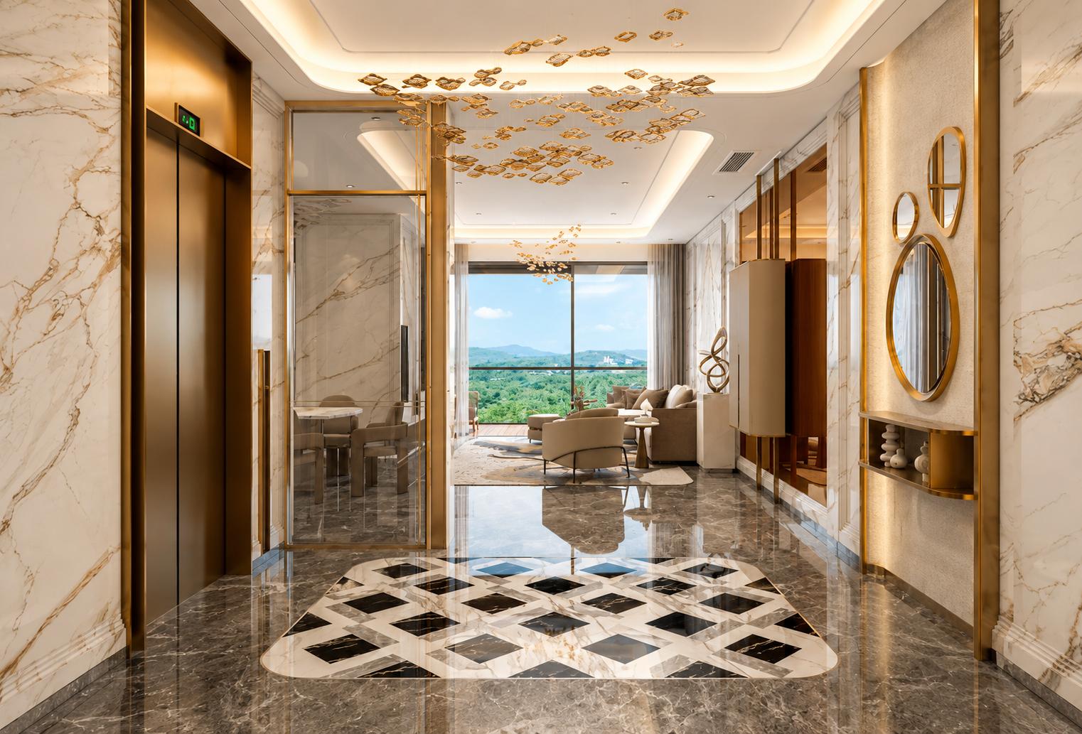 High-speed elevators at Sunteck Altavia, Goregaon West
