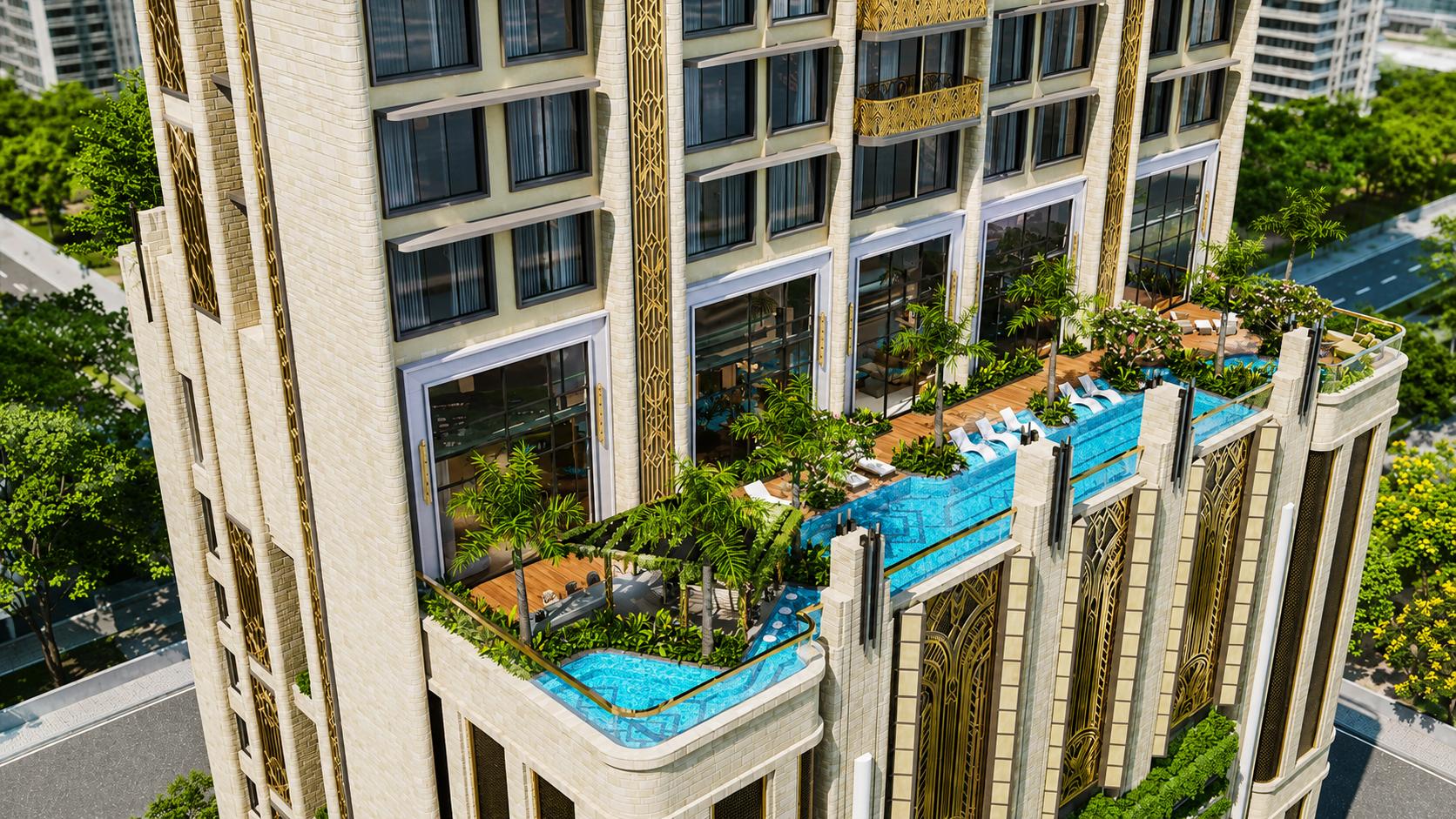 Swimming pool at Lotus Aquaria, Prabhadevi
