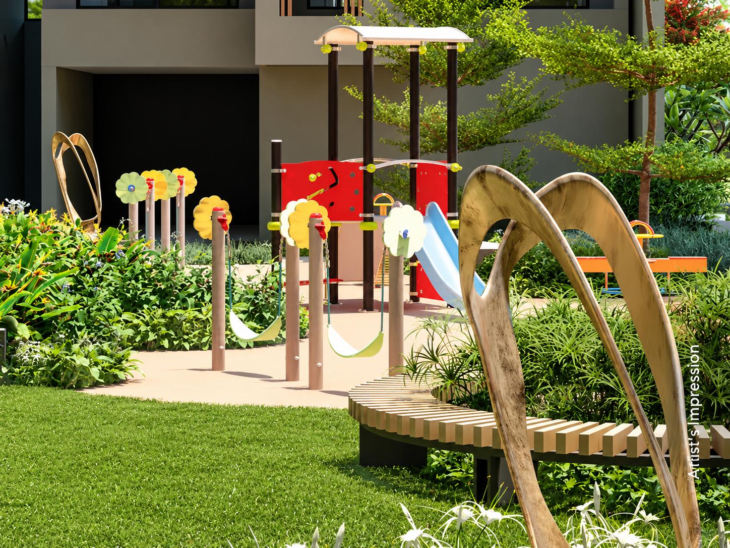 Children's play area at JP Parkway, Andheri East