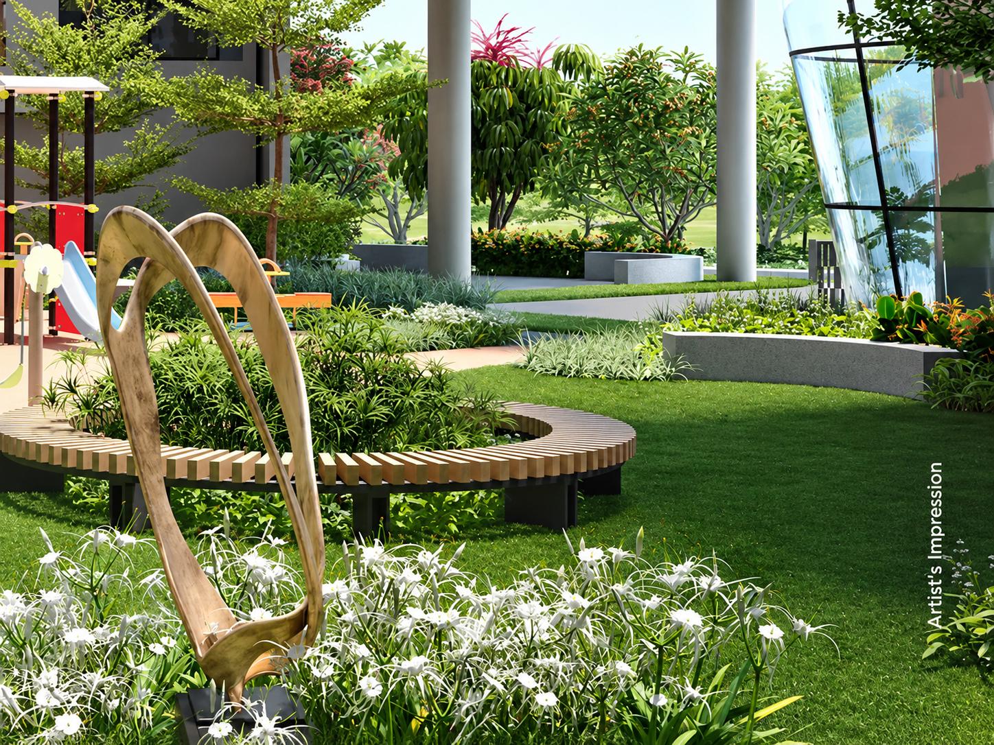 Senior citizen area at JP Parkway, Andheri East