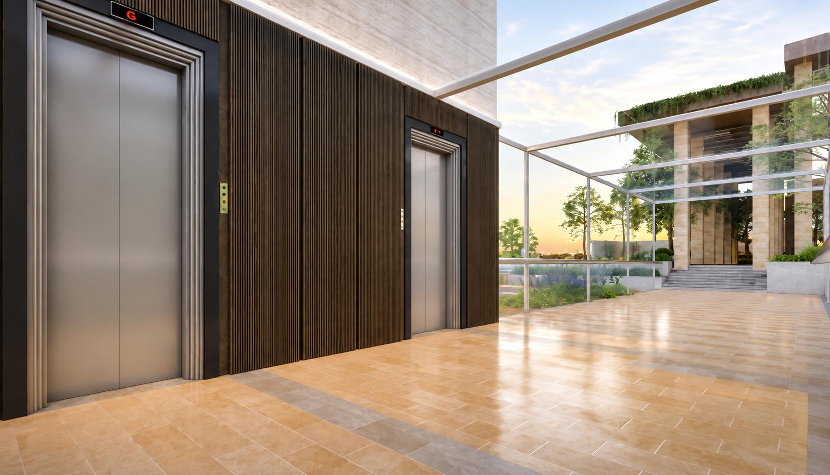 High-speed elevators at Spenta Altavista, Chembur