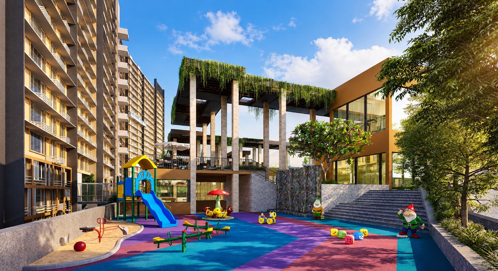 Children's play area at Spenta Altavista, Chembur
