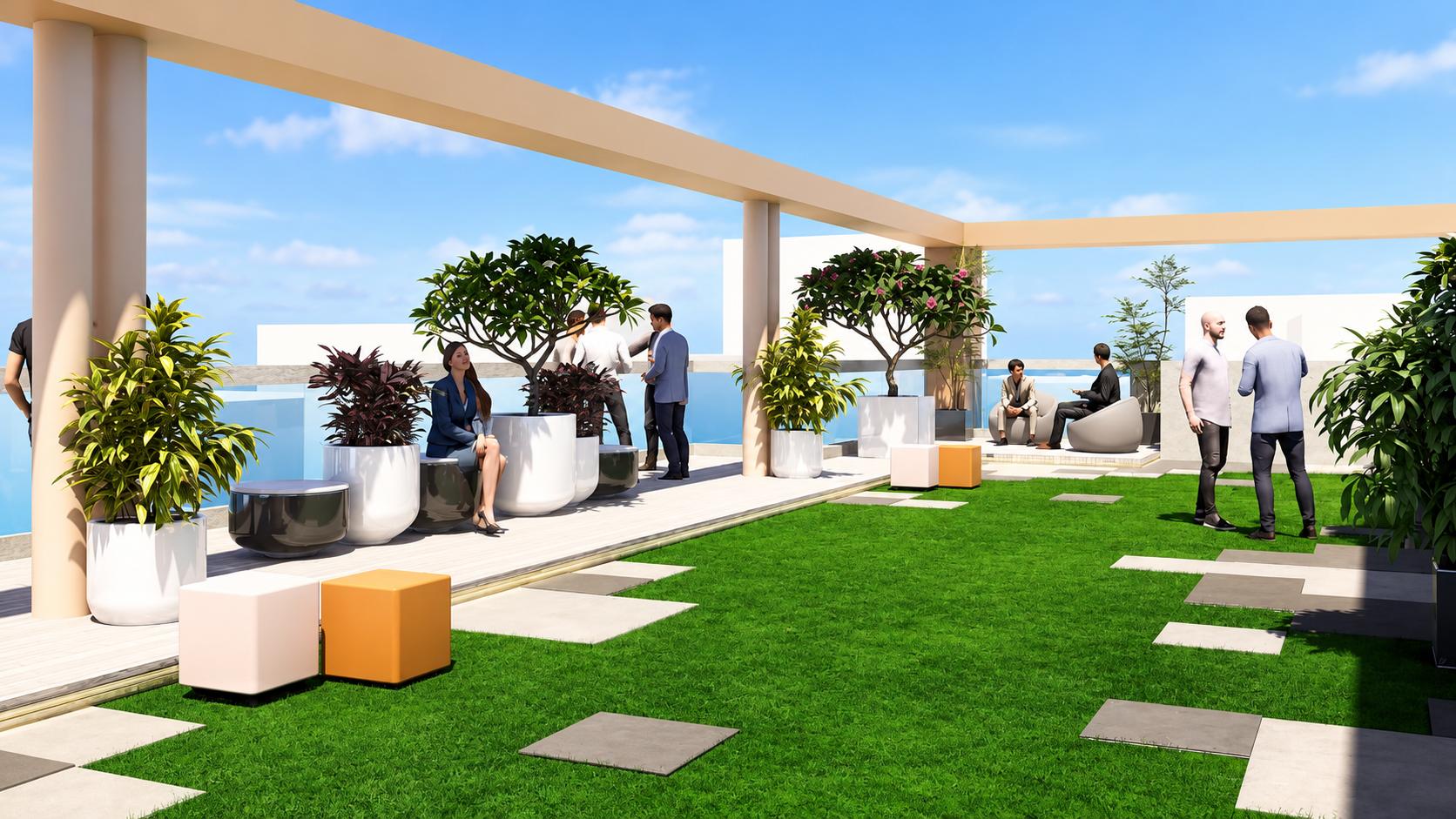 Rooftop terrace at Rajshree Aranya, Ghatkopar East